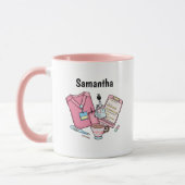 Personalized Samantha Nurse Life Mug Mok (Links)