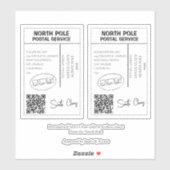 Personalized Santa Address Labels (Vel)