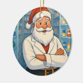 Personalized Santa as a Pharmacist Ornament (Links)