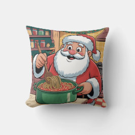 Personalized Santa Chef Pasta Night Kussen