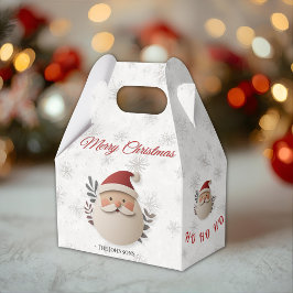 Personalized Santa Christmas – Holiday Favor Box Bedankdoosjes