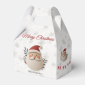 Personalized Santa Christmas – Holiday Favor Box Bedankdoosjes (Voorkant Zijde)