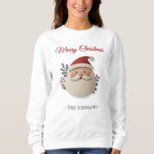Personalized Santa Christmas Sweatshirt for Women (Voorkant)