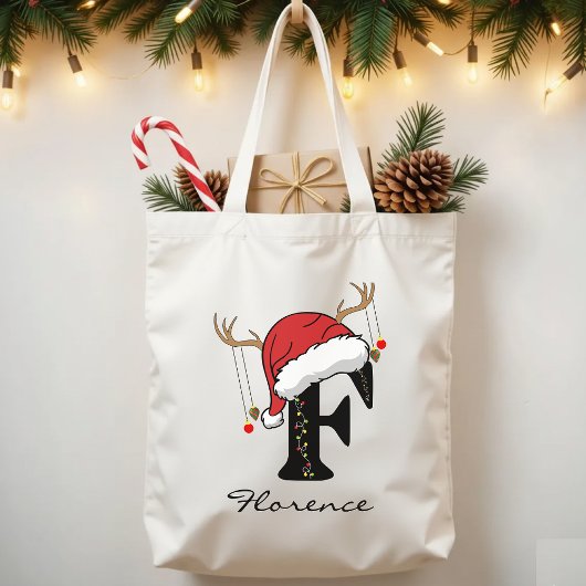 Personalized Santa Claus Bag for Mom or Friends Tote Bag