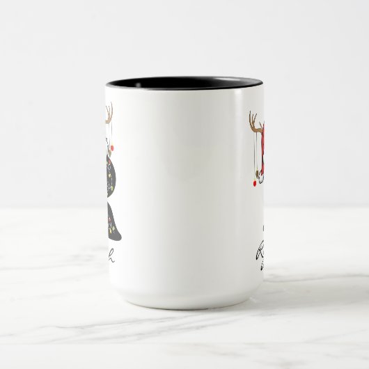 Personalized Santa Coffee Mug for Mom & Dad Mok (Midden)