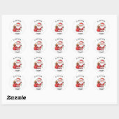 Personalized Santa Gift Label Sticker  Custom Name (Vel)