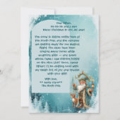 Personalized Santa Letter From North Pole Reindeer Feestdagenkaart (Voorkant)