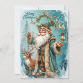 Personalized Santa Letter From North Pole Reindeer Feestdagenkaart (Achterkant)