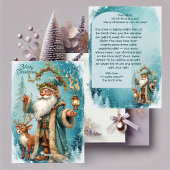 Personalized Santa Letter From North Pole Reindeer Feestdagenkaart
