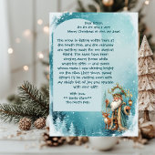 Personalized Santa Letter From North Pole Reindeer Feestdagenkaart