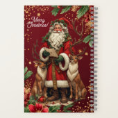 Personalized Santa Letter North Pole Cute Reindeer Notitieboek (Achterkant)