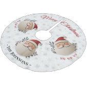 Personalized Santa – Rustic Christmas Decor Kerstboom Rok (Gekanteld)