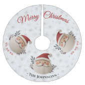 Personalized Santa – Rustic Christmas Decor Kerstboom Rok (Voorkant)