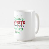 Personalized “Santa’s Favorite” Koffiemok (Voorkant rechts)