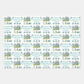 Personalized Santa Soccer Wrapping Paper Sheets (Voorkant 2)