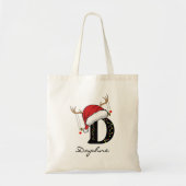 Personalized Santa Tote Bag for Teachers & Friends (Voorkant)