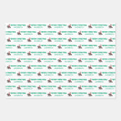 Personalized Santa Wrapping Paper Sheets (Voorkant)