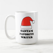 Personalized Santa's Favorite Writer Koffiemok (Links)