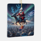Personalized Santa's High-Tech Delivery Drone Keramisch Ornament (Rechts)