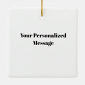 Personalized Santa's Strategy Session Keramisch Ornament (Achterkant)