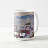 Personalized Santorini Greece Mok (Voorkant rechts)