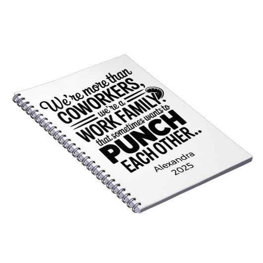 Personalized Sarcastic Coworker Gift Notitieboek (Rechterzijde)