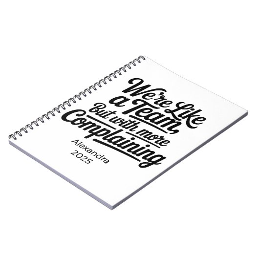 Personalized Sarcastic Coworker Gift Notitieboek (Linkerzijde)