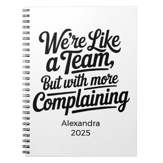 Personalized Sarcastic Coworker Gift Notitieboek (Voorkant)