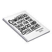Personalized Sassy Workplace Humor Notitieboek (Rechterzijde)