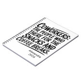 Personalized Sassy Workplace Humor Notitieboek (Linkerzijde)