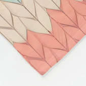 Personalized Scandinavian Pastel Knit Pattern Name Fleece Deken (Hoek)