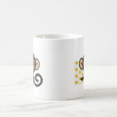 *!PERSONALIZED!* schattige aap Koffiemok (Center)