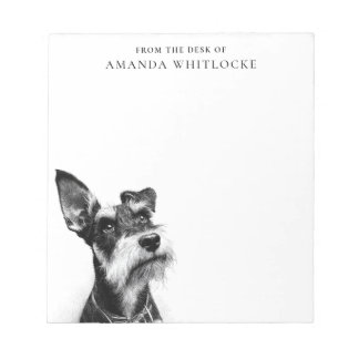 Personalized Schnauzer Notitieblok