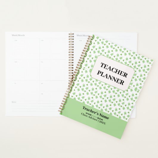 Personalized School Crest Teacher Lesson Planner (Display)