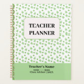 Personalized School Crest Teacher Lesson Planner (Voorkant)