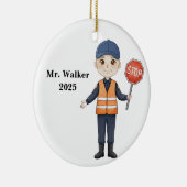 Personalized School Crossing Guard Keramisch Ornament (Rechts)