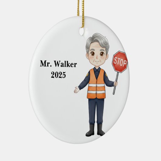 Personalized School Crossing Guard Keramisch Ornament (Rechts)