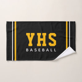 Personalized School Initials Baseball Team  Handdoek