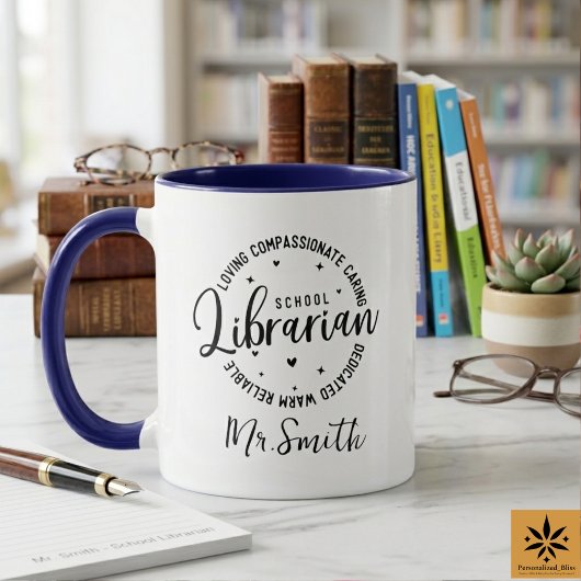 Personalized School Librarian Day | Custom Name  Mok
