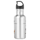 Personalized School Water Bottle Waterfles (Achterkant)