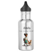 Personalized School Water Bottle Waterfles (Links)