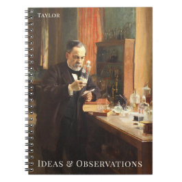 Personalized Science Notebook – Louis Pasteur Art Notitieboek