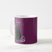 Personalized Scorpio Cat Mug with Name Koffiemok (Voorkant links)