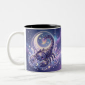 Personalized Scorpio Zodiac Mug Tweekleurige Koffiemok (Links)