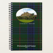 Personalized Scottish Clan Kennedy Tartan & Castle Planner (Voorkant)