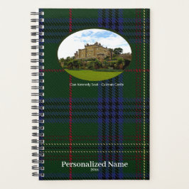 Personalized Scottish Clan Kennedy Tartan & Castle Planner