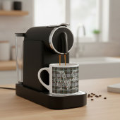 Personalized Scottish Plaid Coffee Mini Mug Espresso Kop