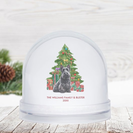 Personalized Scottish Terrier Dog Christmas Sneeuwbol