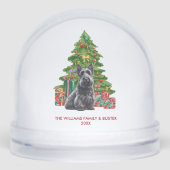 Personalized Scottish Terrier Dog Christmas Sneeuwbol (Voorkant)