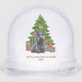 Personalized Scottish Terrier Dog Christmas Sneeuwbol (Achterkant)